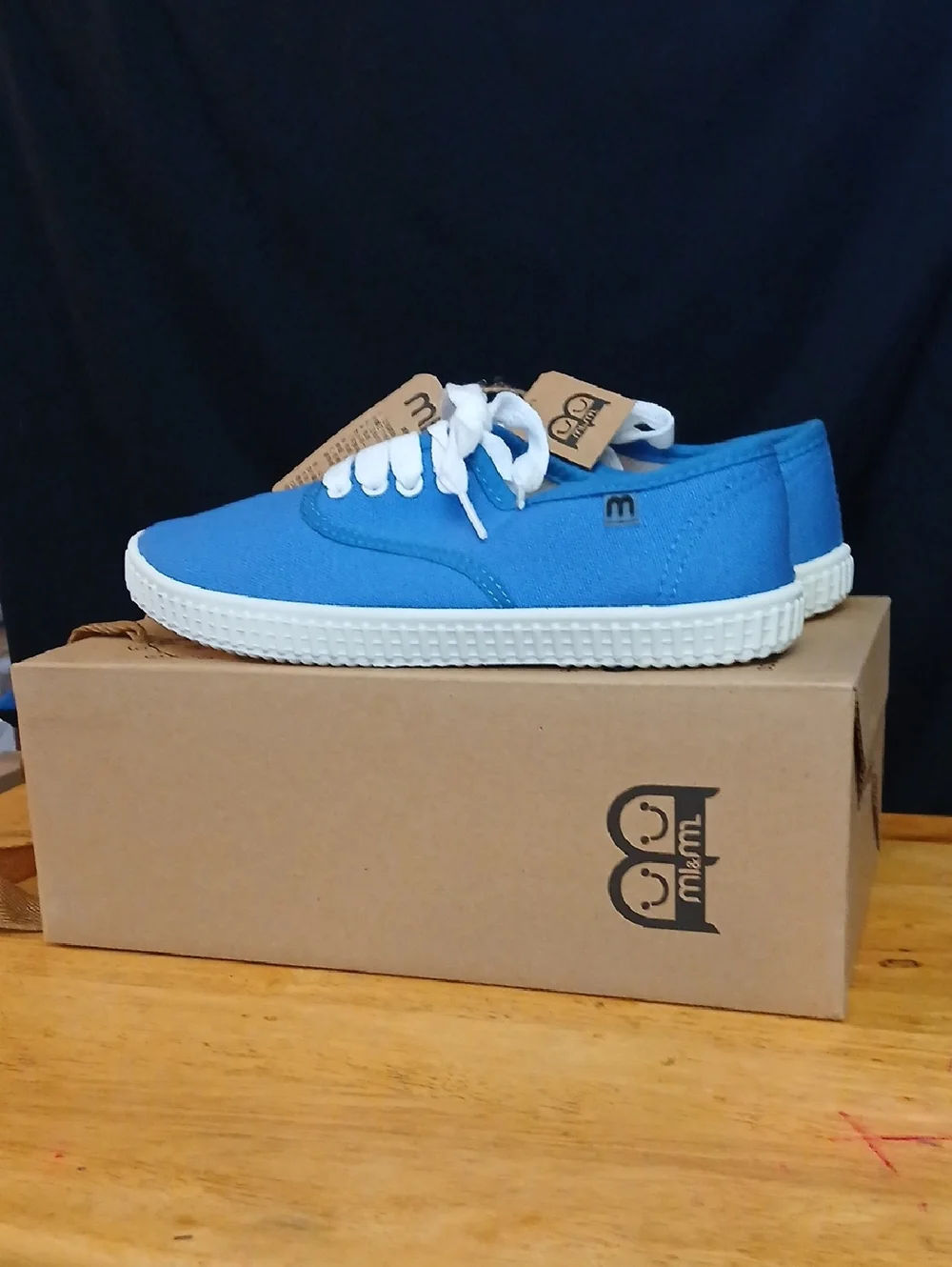 miml Blue Canvas Lace-Up Sneakers Unisex